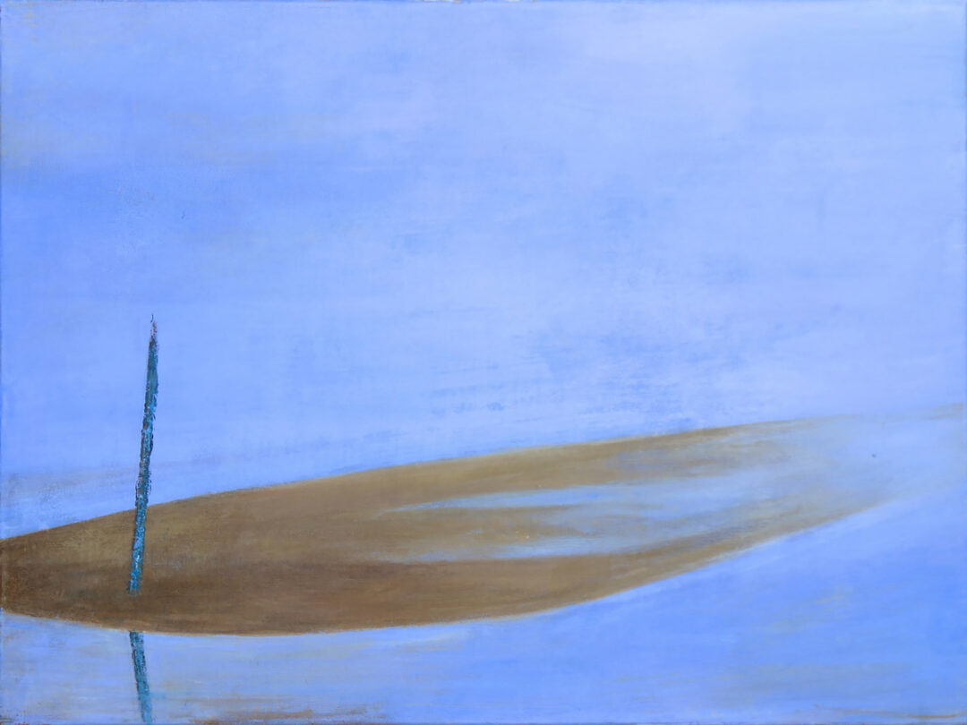 Arne Boysen, Strand. 2023, Acryl auf Leinwand, 60×80 cm