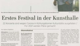 Ostsee-Zeitung 01.08.2020 - Gitarrenfestival