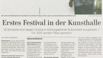 Ostsee-Zeitung 01.08.2020 - Gitarrenfestival