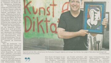 Ostsee-Zeitung 21.09.26 - Ausstellung Herzblut - Tom Richter